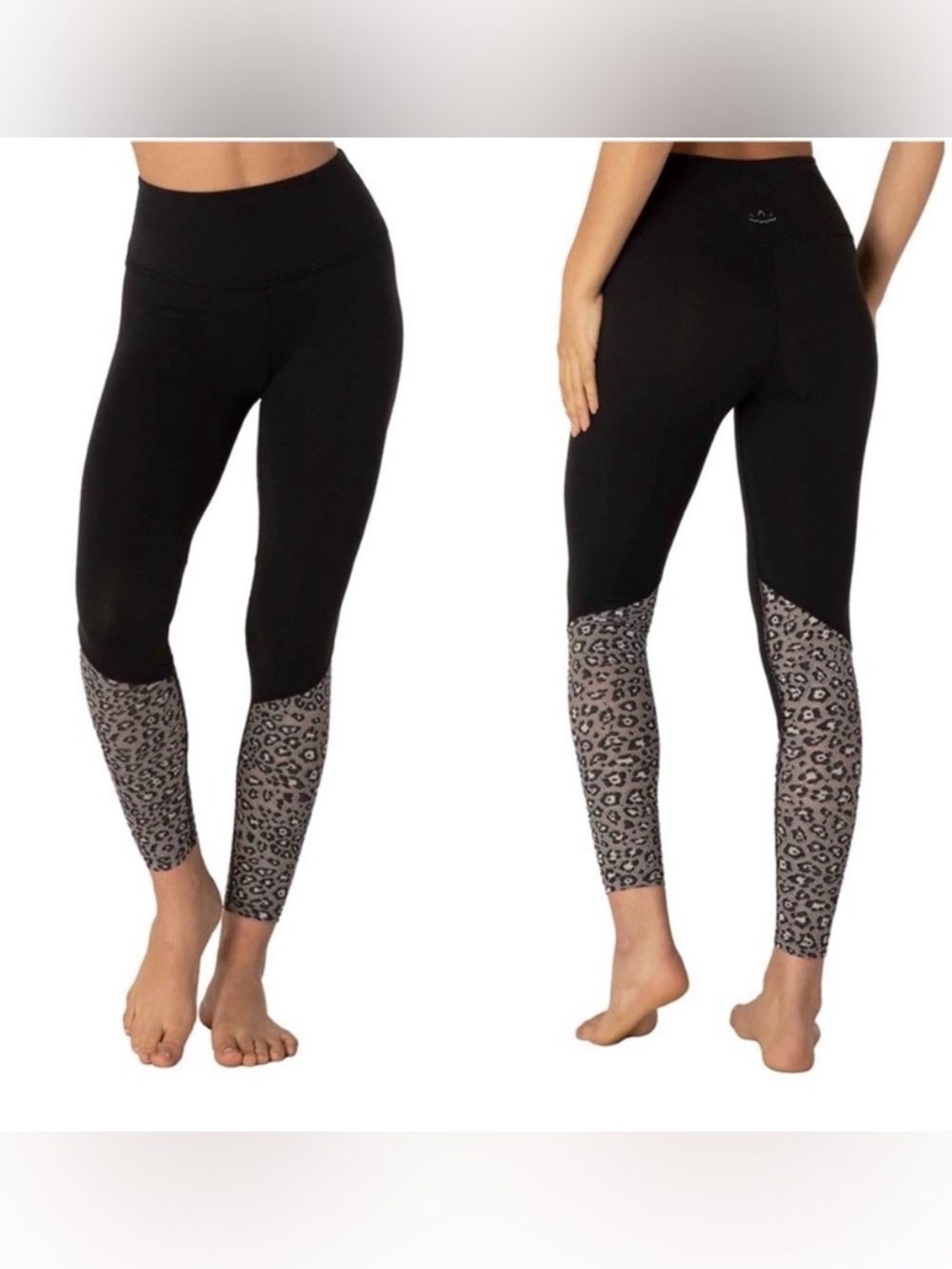 beyond yoga back me up leopard ankle leggings